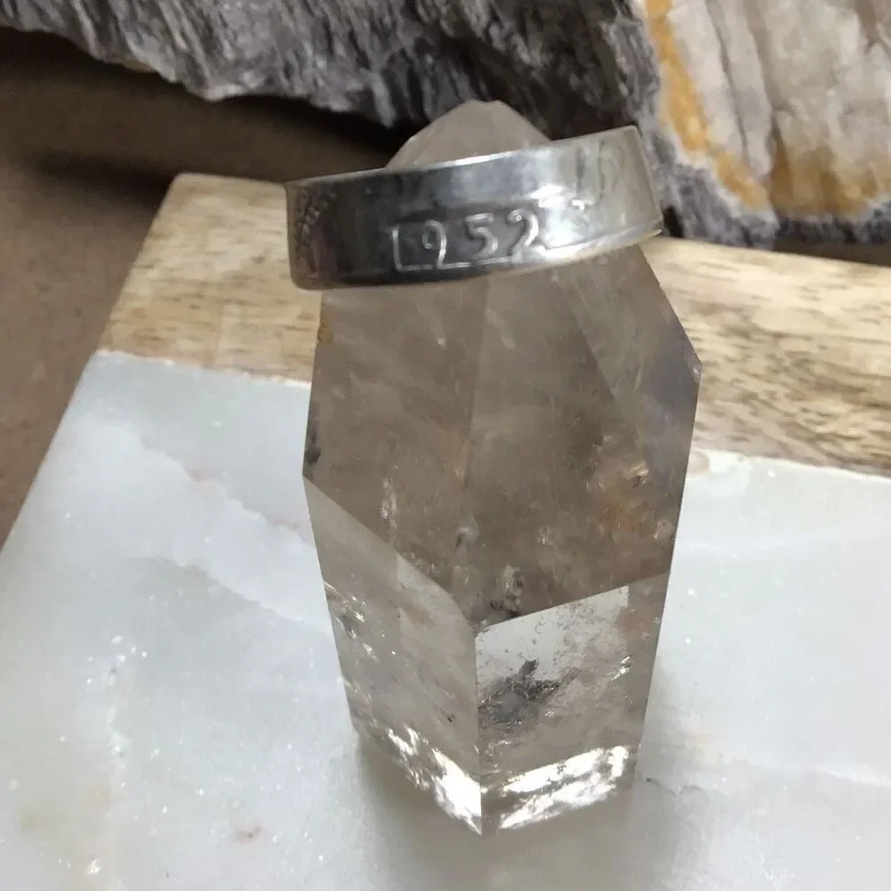 Ring, Sterling Silver Coin Ring, size 7, NEW, Handmade, Artisan, 1952 coin